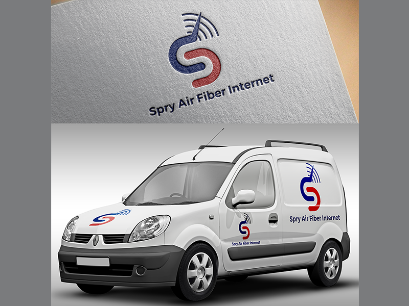 Spry Air Fiber Internet Logo Concept design adobe photoshop print design logo concept logo branding typography illustration vector adobe illustrator creative design spry air fiber internet