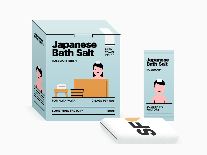Japanese Bath Salt by Something Factory on Dribbble