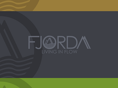 Fjorda Logo branding design flat icon identity illustration logo natural type vector