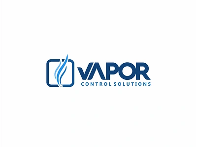 Vapor Control Solution branding design flat icon identity illustration logo typography vector