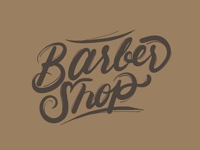 Barbershop lettering