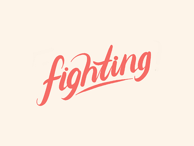 Fighting lettering design handlettering handmade