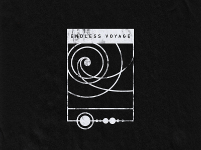 Endless Voyage 1 badge badge design design illustrator logo mark photoshop space texture type vector