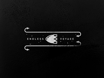 Endless Voyage 2 badge badge design badge logo design illustrator logo mark photoshop space texture type vector