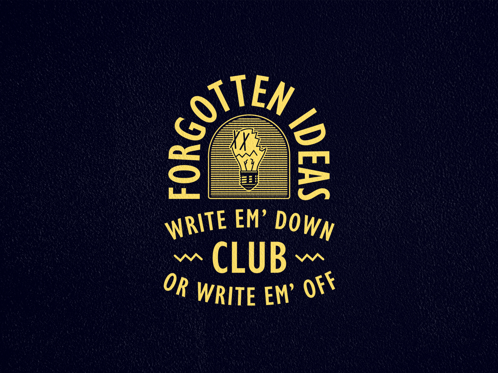 Forgotten Ideas Badge 2 by Patrick Nichols on Dribbble