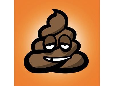 Poo Emoji (process) design emoji graphic illustration illustrator poo poop process vector