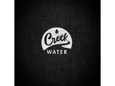 Creek Water badge graphicdesign icon illustration illustrator logo onecolor outdoorbadge outdoors typographytypesetting vector