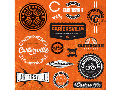 Bike Shop logos ai bike bikeshop design gear graphics illustration logo type vector wheel