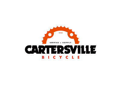 Cartersville Bicycle logos bike cartersville design illustration logo service supply