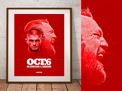 McGregor vs Khabib promo piece design fightposter graphicdesign illustration mma poster posterdesign ufc