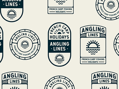 Branding variation for Angling Lines badge design badge logo badgedesign branding branding and identity branding brand identity design identity logo logo design