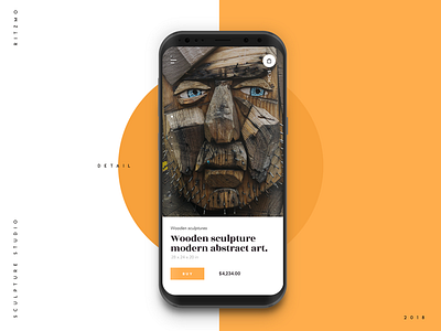 Mobile app for sculpture studio app homepage layout login music player sculpture signup ui ux