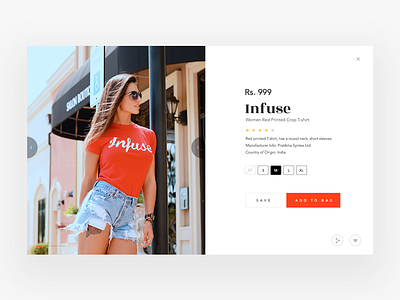 Fashion Store Product Page