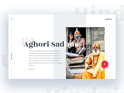 Article inner page layout experimentation blog header hinduism landingpage modern stylish ui ux webdesigner web website