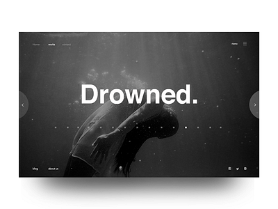 Drowned animation gif modern ritzmo swiss ui ux designer web webdesigner website webslider