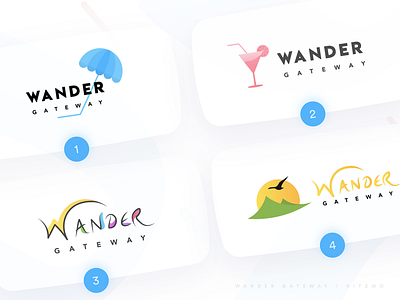 Wander Gateway - Logo branding designer freebie identity logo ritzmo tourism travel ui web