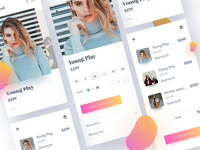 Fashion app - details app details fashion interface ios mobile profile ritzmo shop ui ux