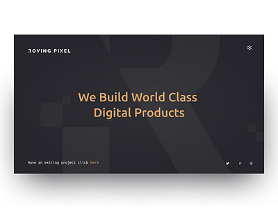 Rovinpixel - Portfolio clean header landing layout minimal ritzmo swiss typography ui web