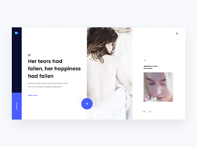 Happiness:) clean composition happiness header layout minimal ritzmo swiss typography ui ux web
