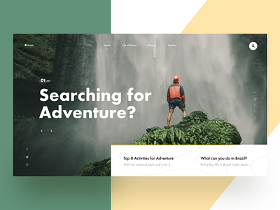 Adventure adventure layout nature ritzmo ui web webheader