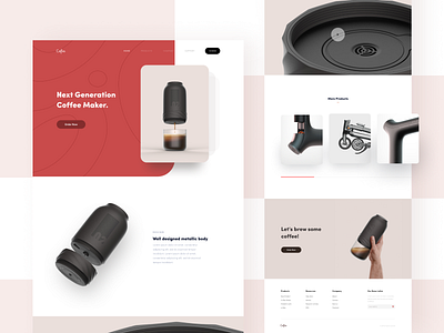 coffee maker - Website Concept