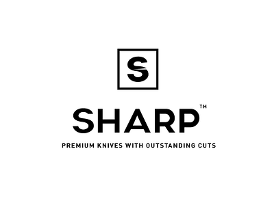 Sharp - Premium Knives branding branding design graphic design graphics identity illustration illustrator logo logo design photoshop