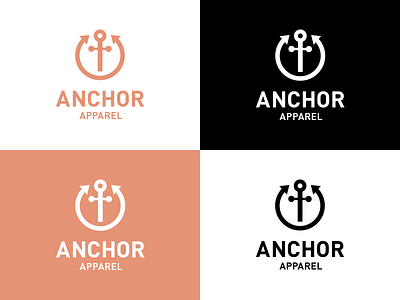 4 colour variations for Anchor Apparel. brand identity branding branding design graphic design graphics icon illustrator logo logo design photoshop symbol vector