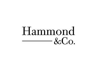 Hammond & Co Menswear branding graphic design identity logo logo design typography vector wordmark