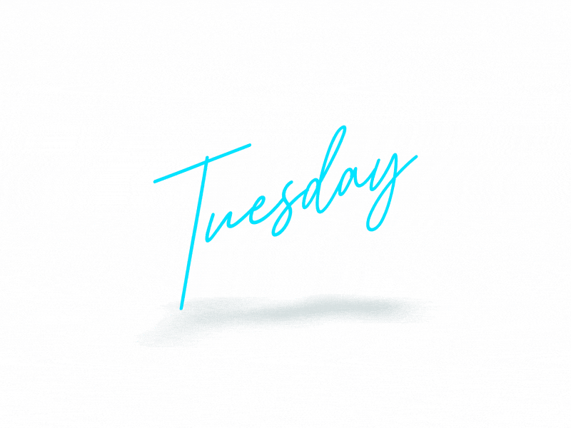 Tuesday animation illustration logo motion