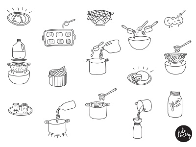 Urban Cheesecraft Illustrations cheese making editorial editorial design editorial illustration icon design iconography icons illustartion instruction instruction graphics recipe illustration