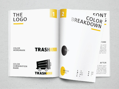 Trash Taxi Standards Manual standardsmanual stationery stationerydesign