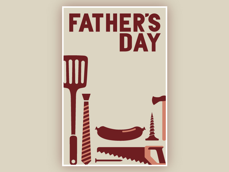 Father's Day Poster by McKenzie Kelly on Dribbble