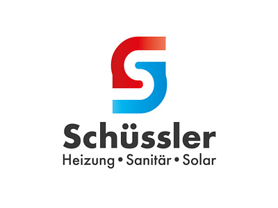 Schuessler Logo Concept branding concept deutschland germany heating logo plumbing sanitary solar energy tubes typography
