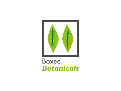Boxed Botanicals Logo Concept branding deutschland garden gardening german germany leaf leaves logo urban vegetables