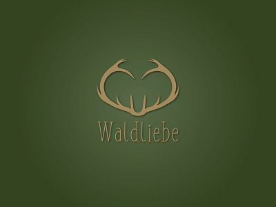 Waldliebe Logo Concept branding clothes concept dating deutschland forester germany hunter liebe lifestyle logo love wald wood