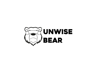 Unwise Bear Drone Flying Logo