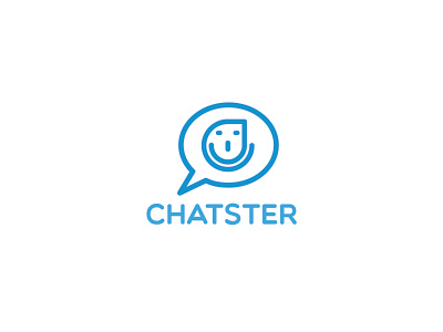 CHATSTER Logo Concept blue branding chat concept germany instant messaging logo