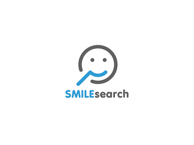 SMILEsearch Logo Concept app branding concept dating dentist german germany logo magnify magnify glass search smile smiley face