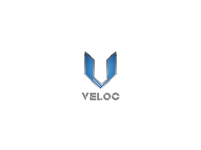 VELOC Logo Concept aircraft airline airplane blue branding car concept german germany gradient grey logo plane velocity wings