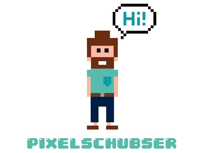 Pixelschubser character deutsch deutschland german germany logo me pixel pixelschubser