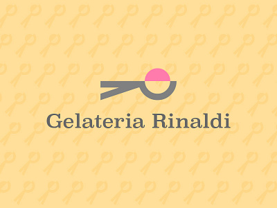 Logo Concept Gelateria Rinaldi deutsch deutschland gelateria gelato german germany ice ice cream italiano italy logo scoop