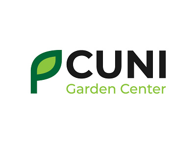 Cuni Garden Center Logo Concept center concept flowers garden gras leaf logo nature trees