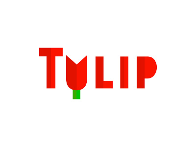 Tulip Logo Concept deutsch deutschland flower garden gardening german germany green logo red tulip wholesale wholesaler