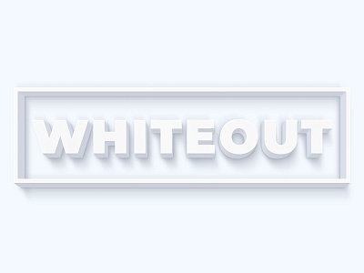 Whiteout 3D Text Effect 3d deutsch deutschland effect german germany graphic design graphic designer shadows text typography white whiteout
