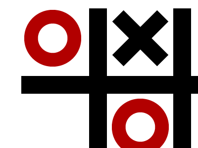 Tic-Tac-Toe App Gameboard