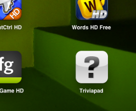 Triviapad App Icon on iPad icon ipad logo triviapad