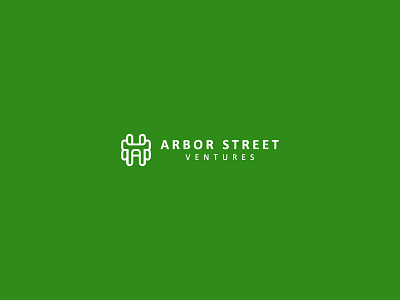 Arbor Street Ventures Logo Design arbor arches favicon green knot leaves michigan street