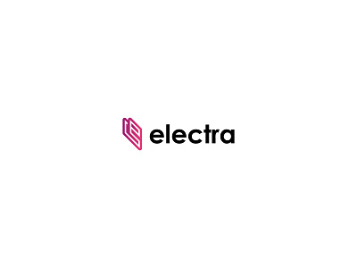 Electra Logo Design cryptocurrency currency digital gradient modern pink technology transaction