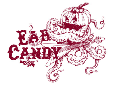 Ear Candy candy guitar illustration octopus