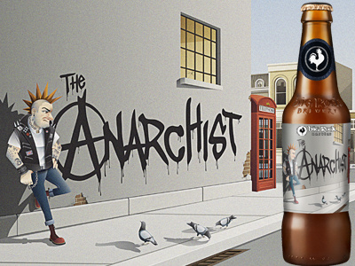 The Anarchist anarchist art beer british illustration label packaging punk